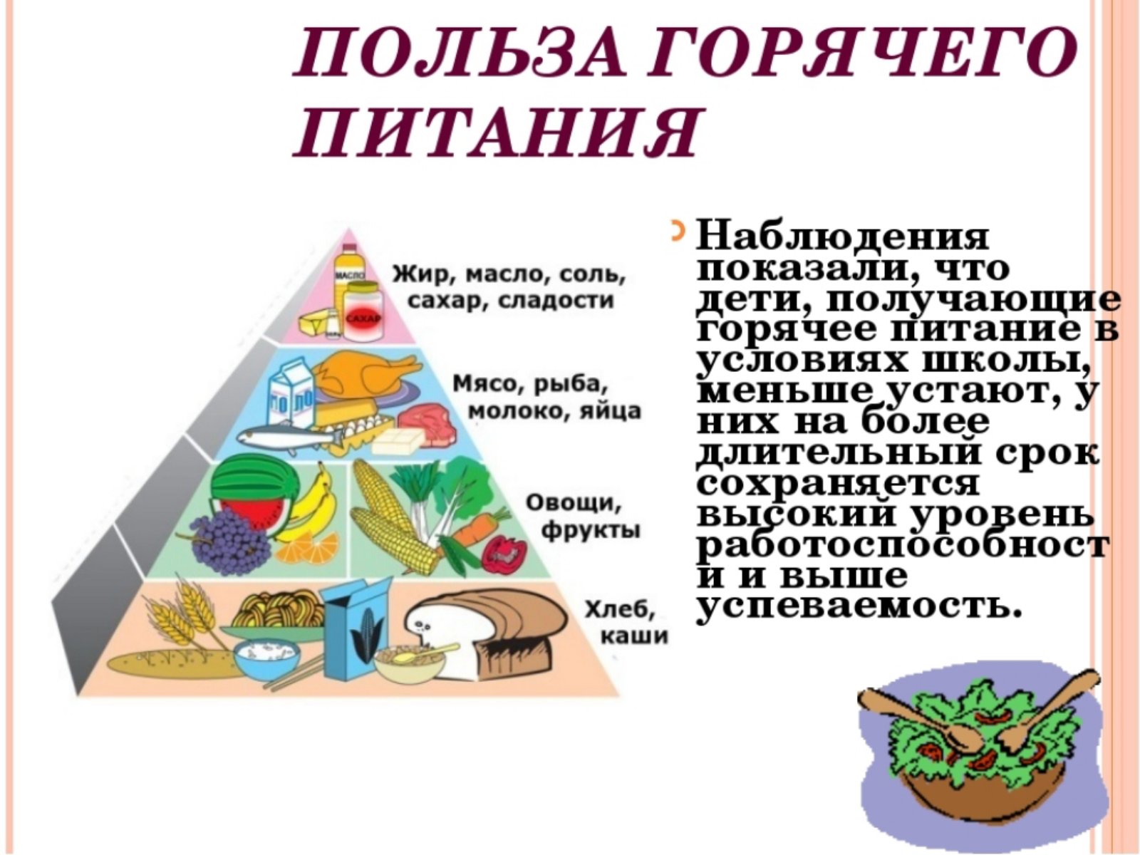 Информация об условиях питания обучающихся.